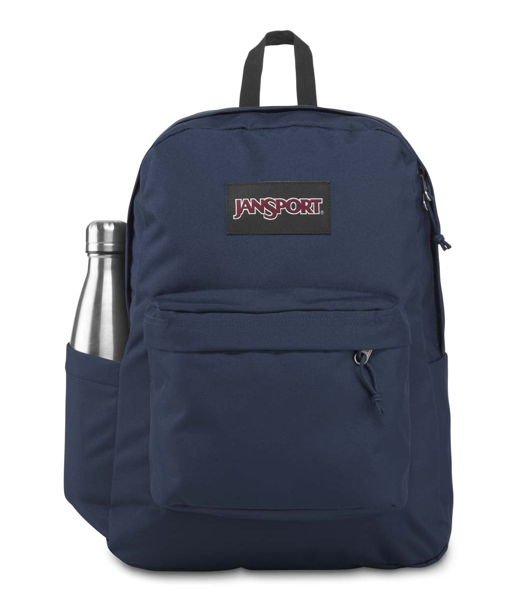 blue seve leather backpack The Classic Backpack - Blue Suede